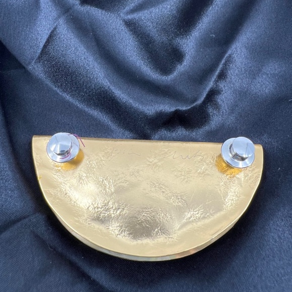 Vintage Beth Schwartz Golden Dumpling/Pierogi/Knish/Taco/Empanada Pin/Brooch - Picture 10 of 16